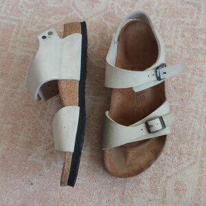 Birkenstock Milano Sandals Cream Leather Footbed Minimalist Normcore Coastal